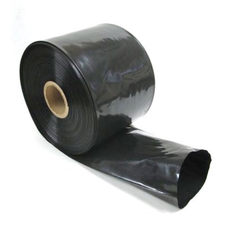 a roll of black poly tubing.