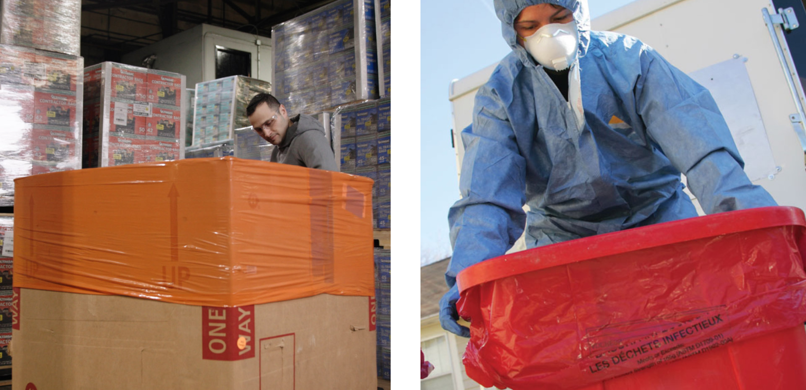 Liner use side by side